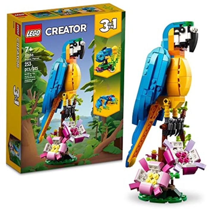 LEGO Creator 3 in 1 Exotic Parrot Building Toy Set