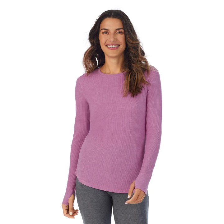 Women's Cuddl Duds® Stretch Thermal Long Sleeve Crew Top 