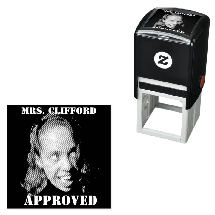 Create A Custom Funny Face Rubber Self-Inking Stamp