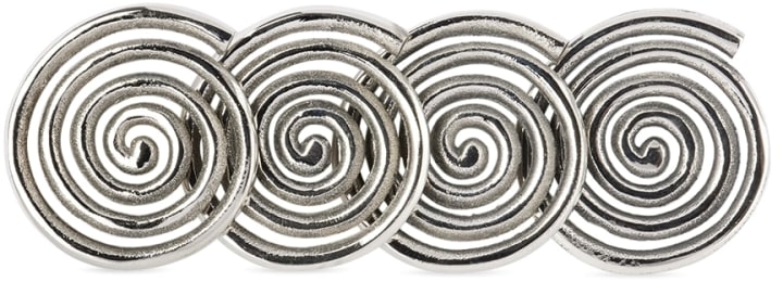 Sophie Lou Jacobsen Silver Etagere Edition Spiral Coasters Set