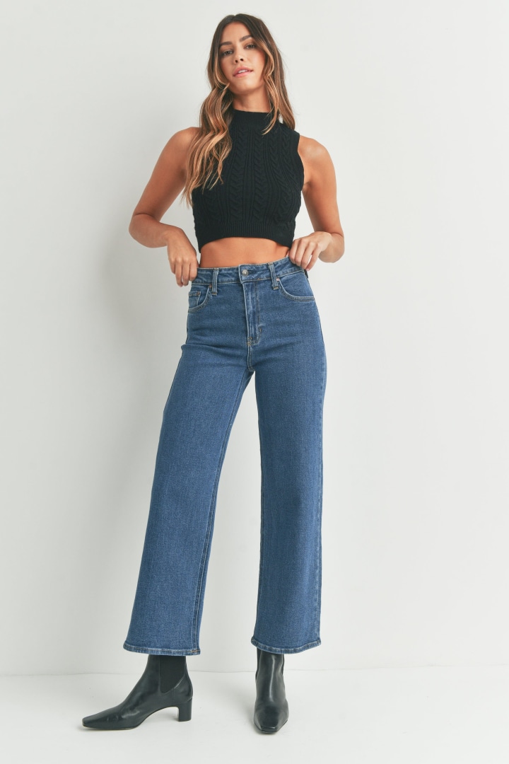 The Vicki High Rise Straight Jeans by Just Black Denim – Thread + Seed