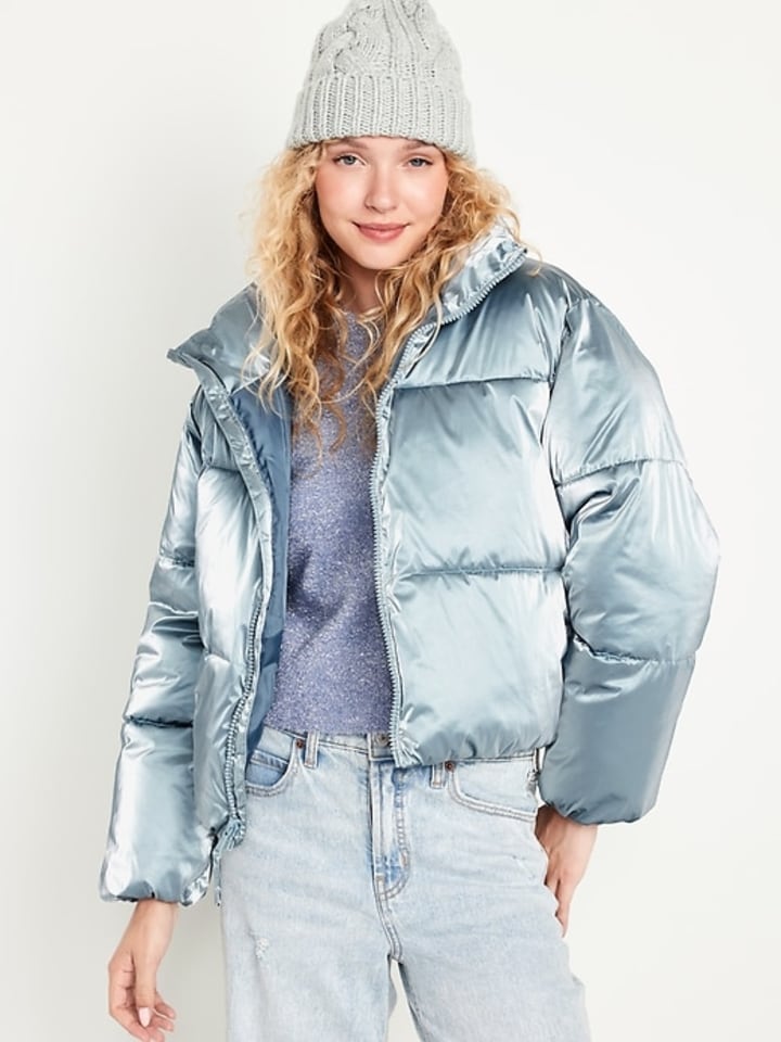 Old Navy Water-Resistant Shiny Puffer Jacket