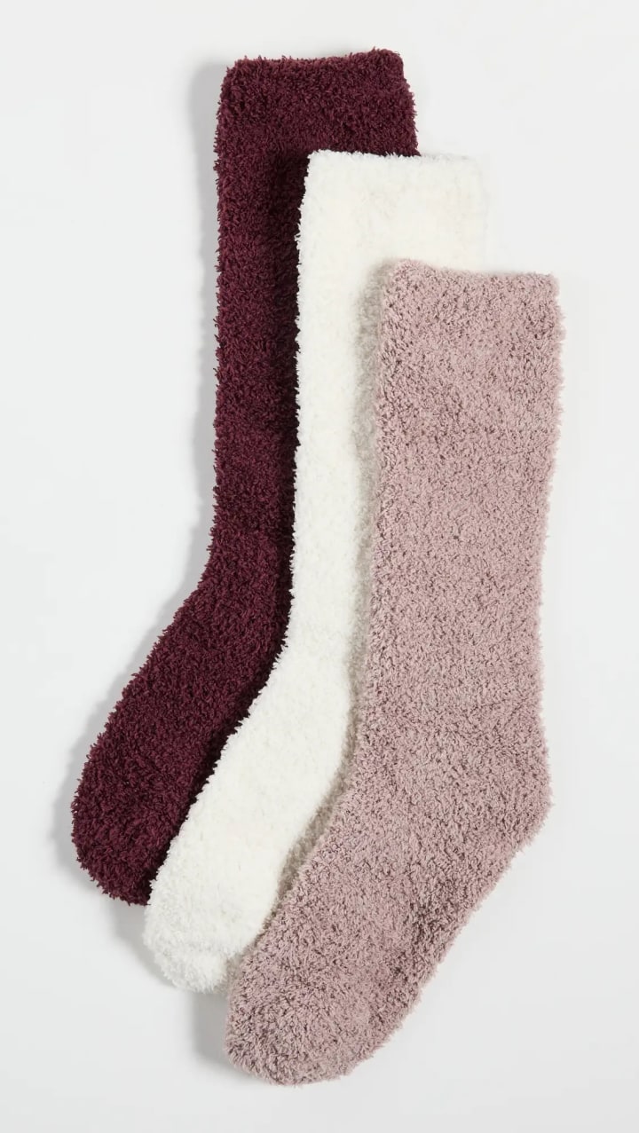 Barefoot Dreams CozyChic Socks (Set of 3)