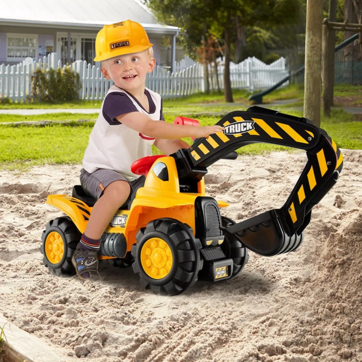 Costway Kids Toddler Ride On Excavator Digger Truck