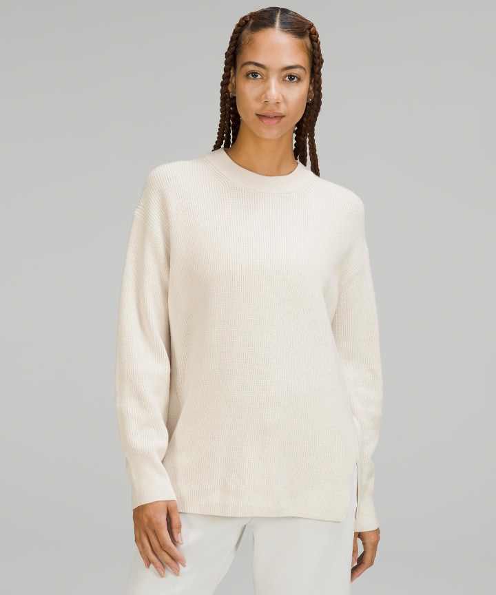 Lululemon Merino Wool-Blend Ribbed Crewneck Sweater