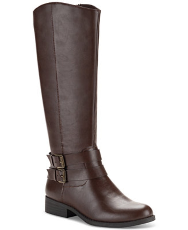 Style & Co Women's Maliaa Buckled Riding Boots