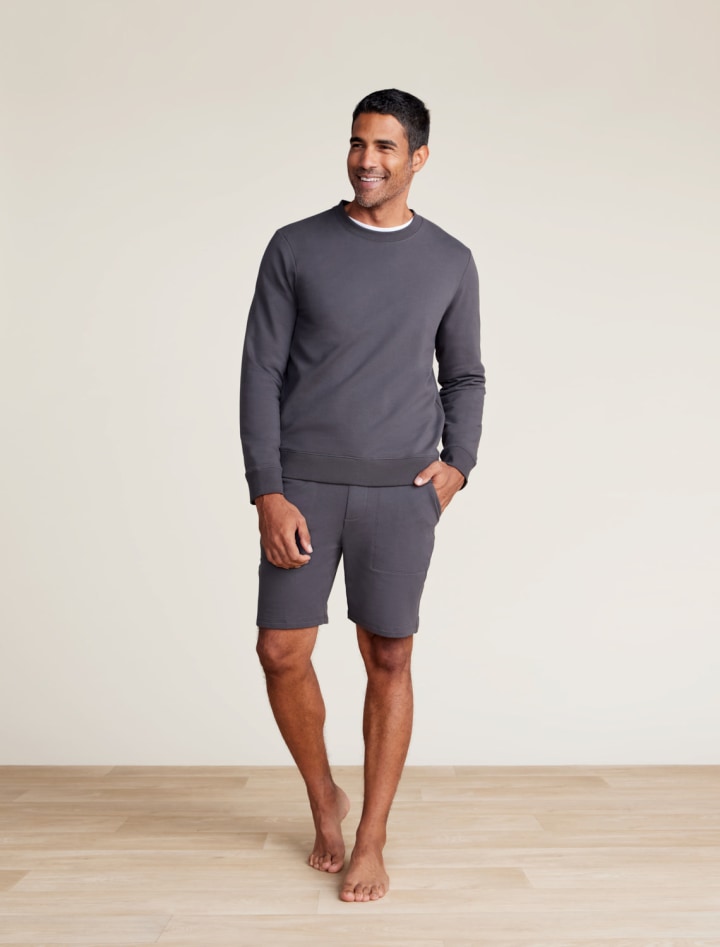 Barefoot Dreams Malibu Collection Men's Fleece Sweatshirt