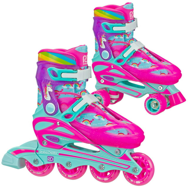 Unicorn 2-in-1 Roller and Inline Adjustable Skates