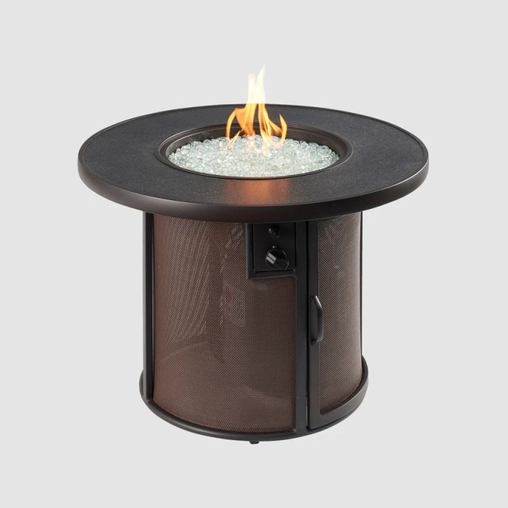 Outdoor Greatroom Company Stonefire Round Gas Fire Pit Table
