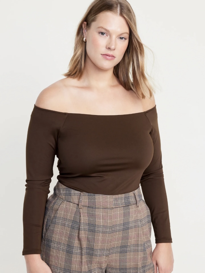 Fitted Off-the-Shoulder Top for Women
