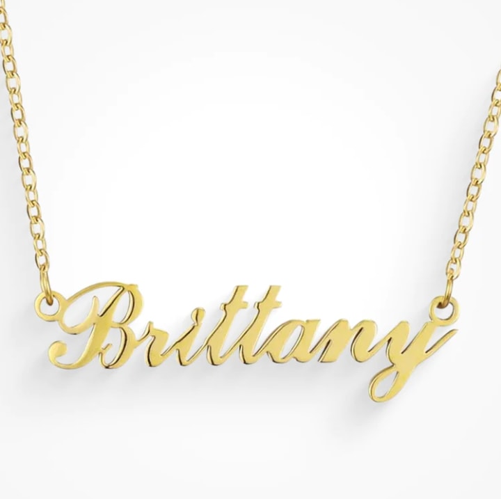 Evry Jewels Personalized Nameplate Necklace