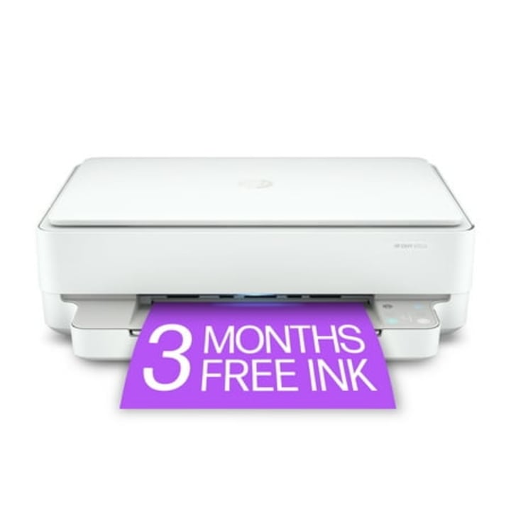 HP ENVY 6052e All-in-One Wireless Color Inkjet Photo Printer with 3 Months Instant Ink Included