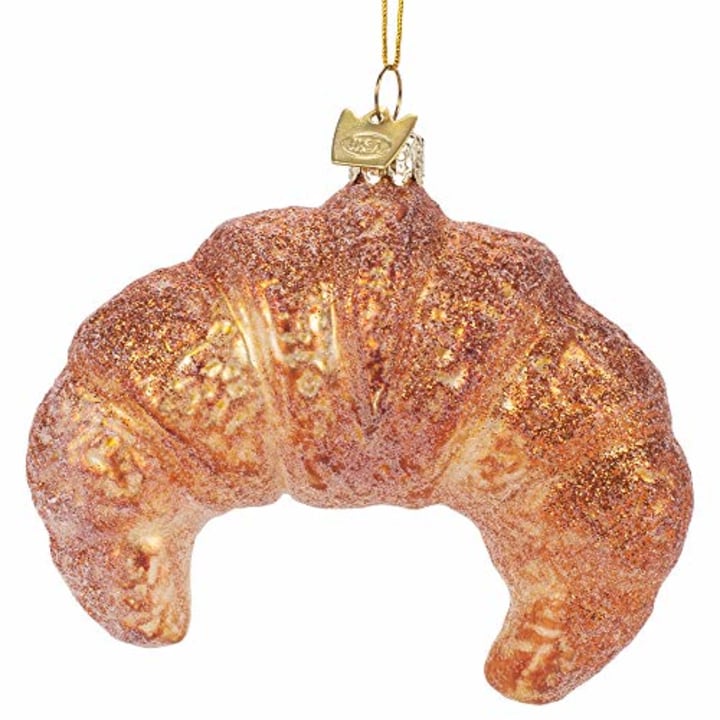 Croissant Glass Ornament 