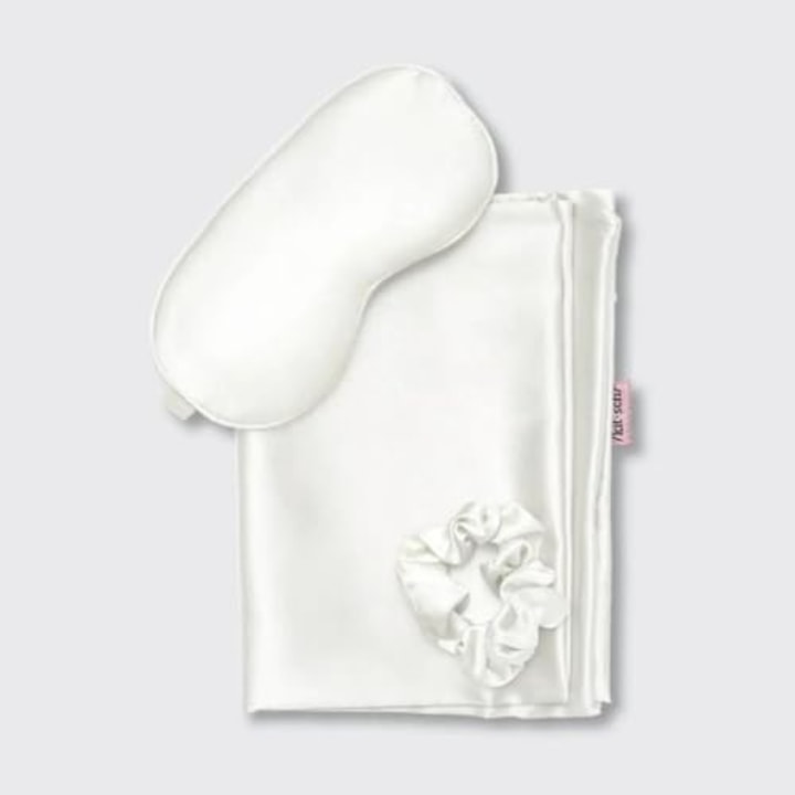 Kitsch Satin Sleep Set | Softer Than Silk Pillowcase & Eyemask Set - Includes 1 Satin