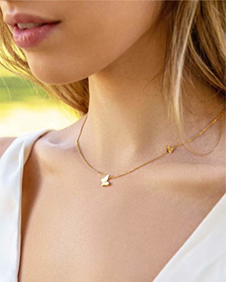 Benevolence LA Gold Butterfly Necklace