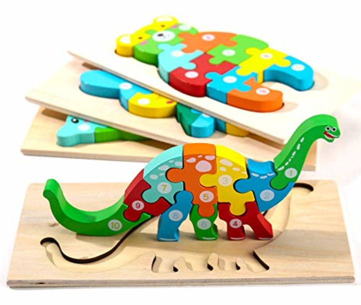 Wooden Toddler Puzzles for Kids Ages 3-5