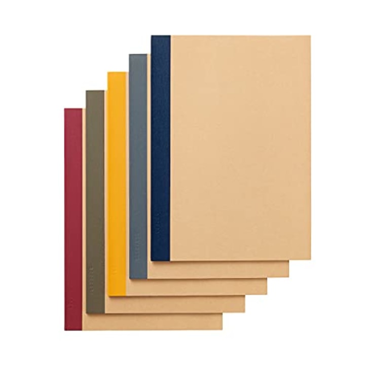 Muji 5-Pack Multicolor Ruled Notebooks