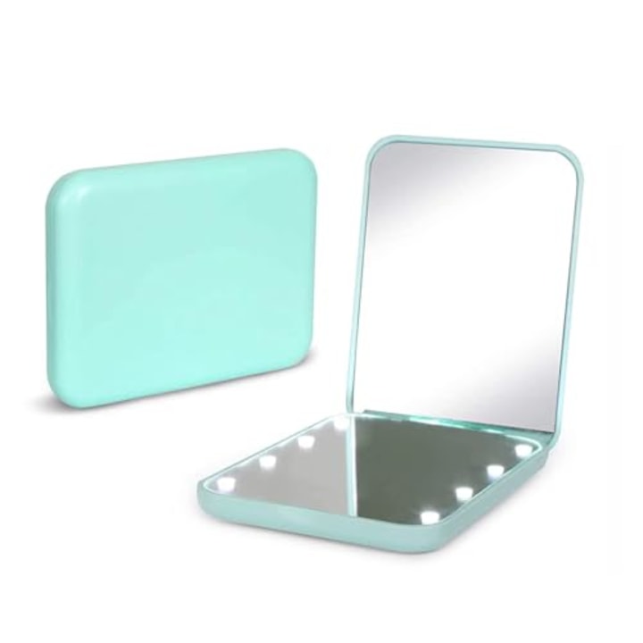 Compact Makeup Mirror with LED Light