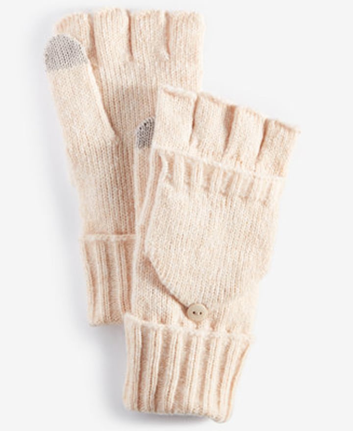 On 34th Women's Wide-Ribbed Pop Top Gloves
