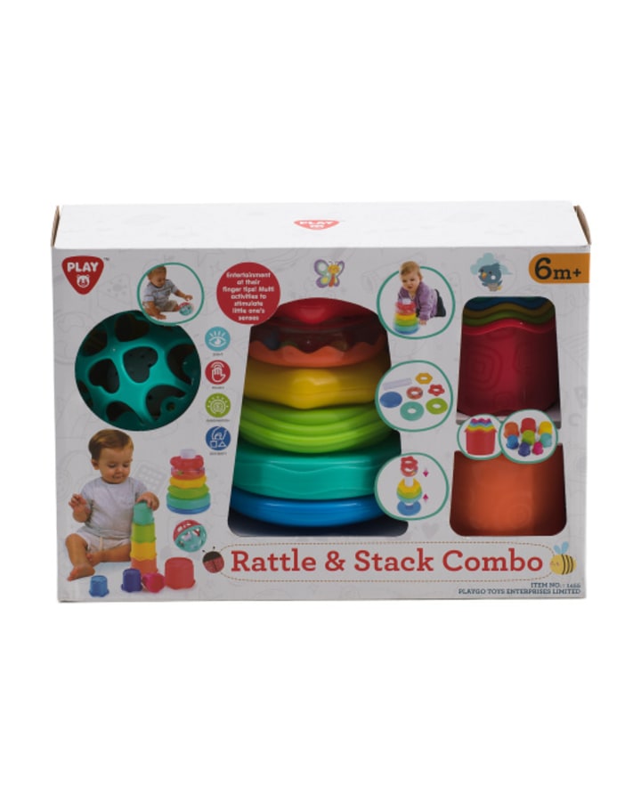 Rattle And Stack Combo Baby Toy Set