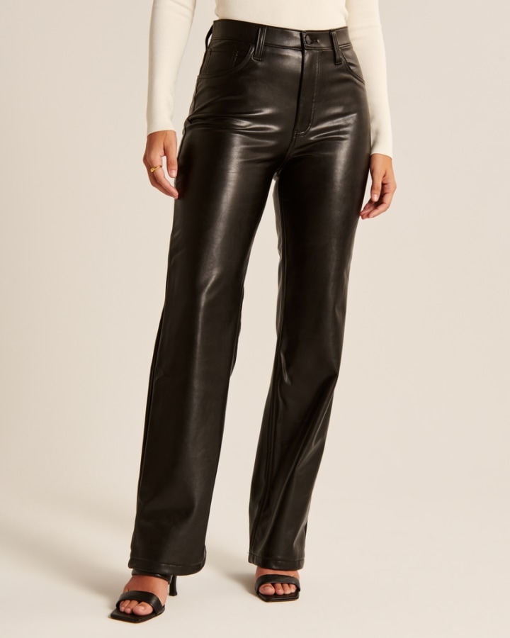 Curve Love Vegan Leather 90s Relaxed Pant