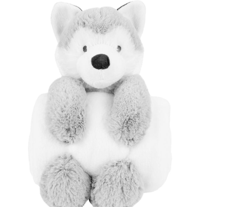 wolf plush stocking stuffer for 1 year olds
