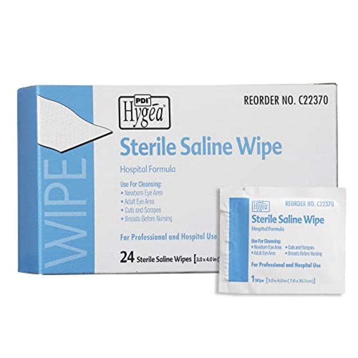 Saline Wipes Individual Packet