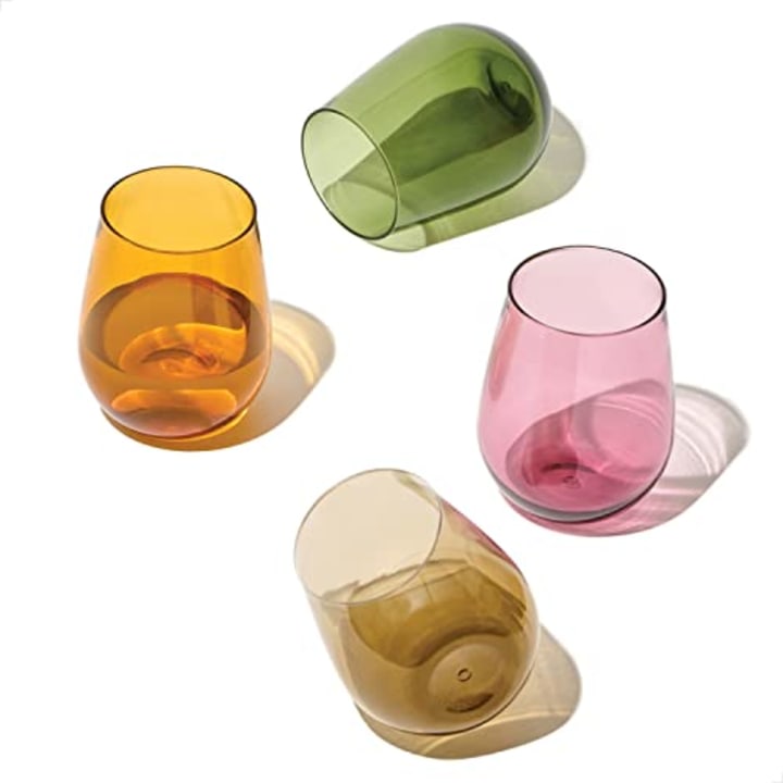 Tossware Reserve 16oz Stemless Wine Glasses (Set of 4)