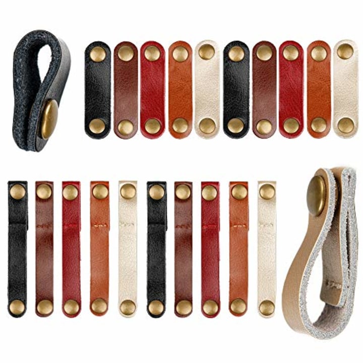 Gydandir Leather Cable Straps Cable Ties