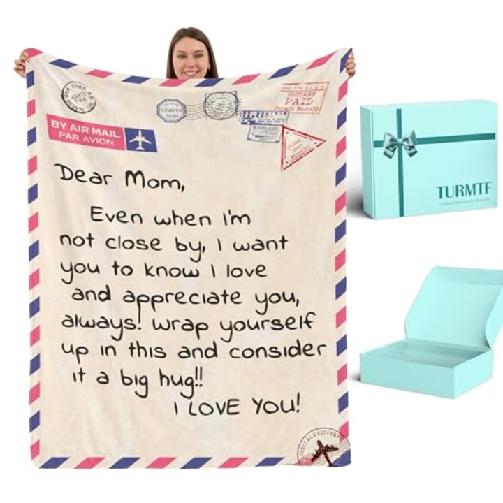 I Love You Blanket for Mom