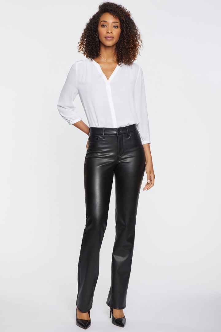 Faux Leather Marilyn Straight Pants