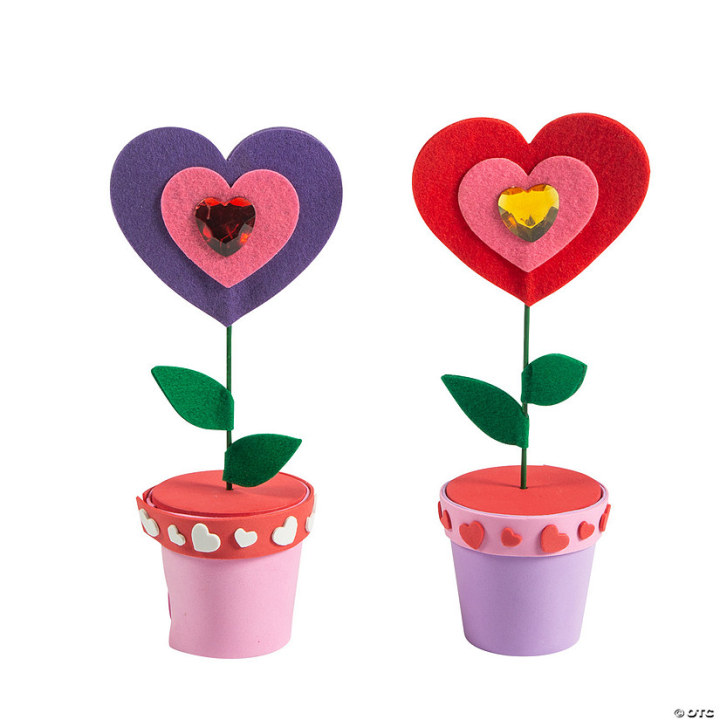 Valentine’s Day Flower Pot Craft Kit - Makes 6