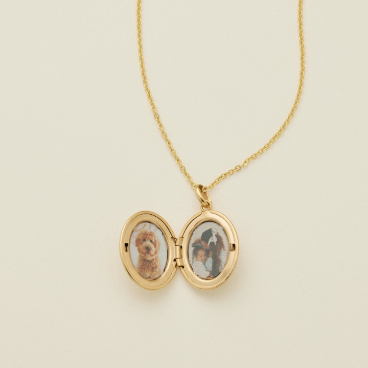 Made by Mary Mini Oval Locket Necklace