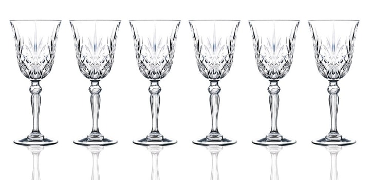 Lorren Home Trends Crystal Glass (Set of 6)