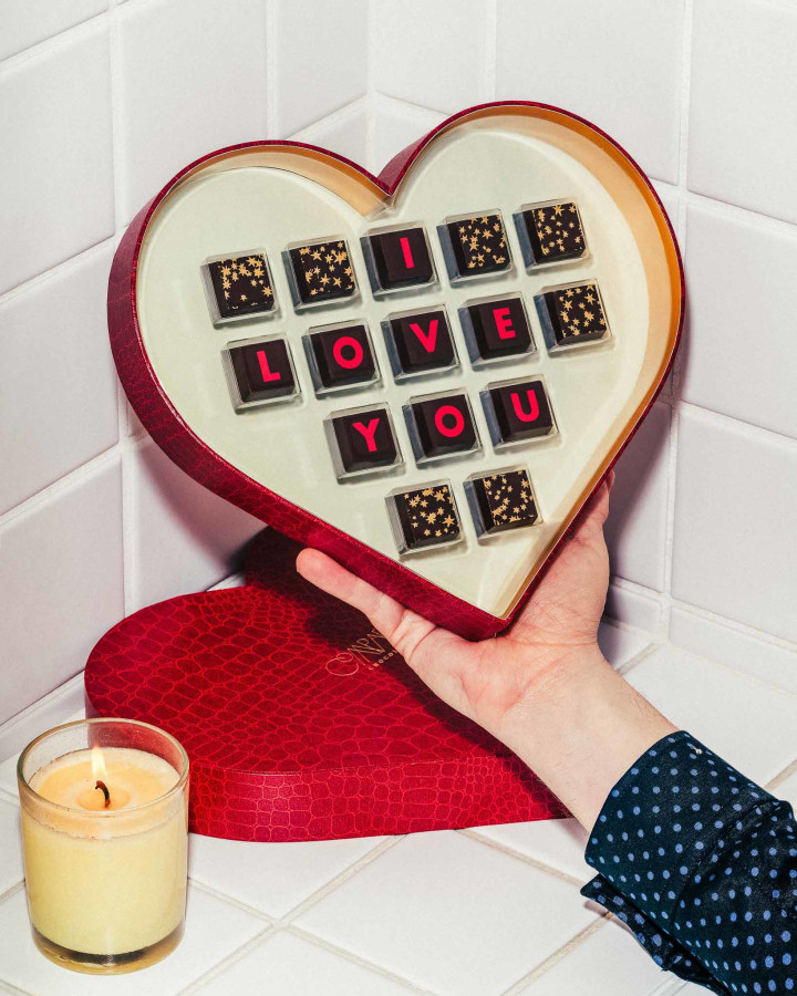 I Love You Valentine's Chocolate Heart Gift Box