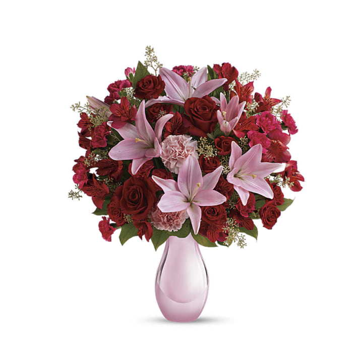 Teleflora Roses and Pearls Bouquet