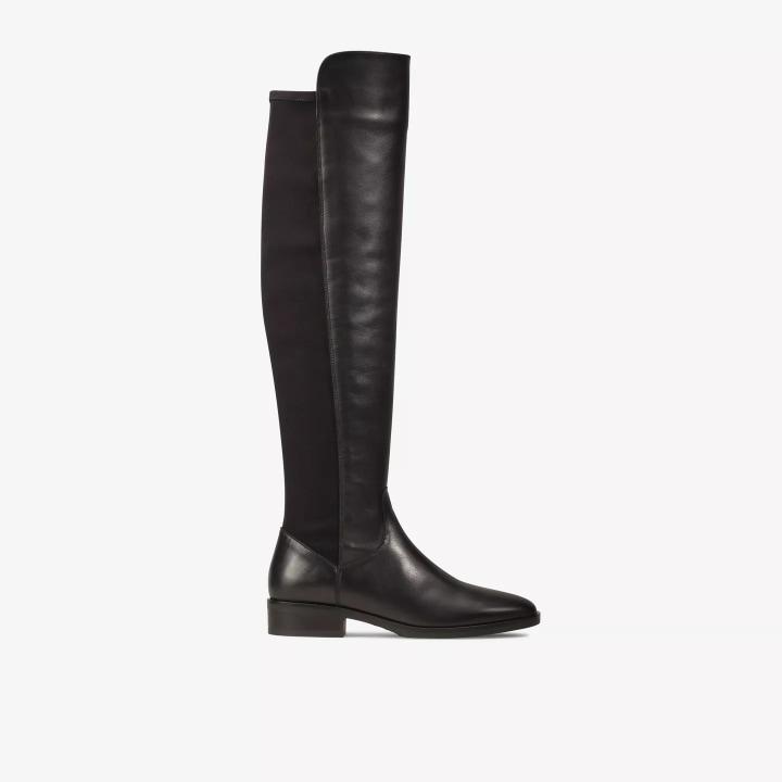 Clarks Pure Caddy Black Leather Boots