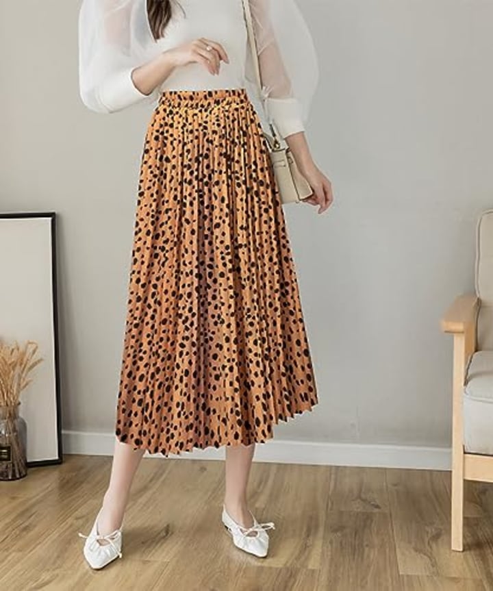 midi high waist skirt