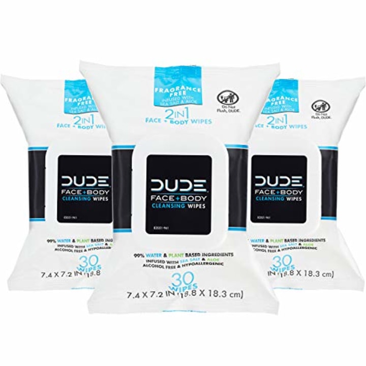 Dude Wipes Face and Body Wipes