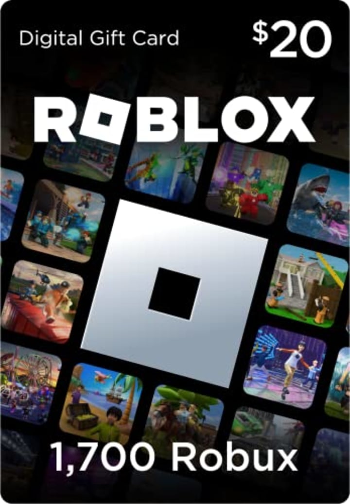 Roblox Digital Gift Code for 1,700 Robux 