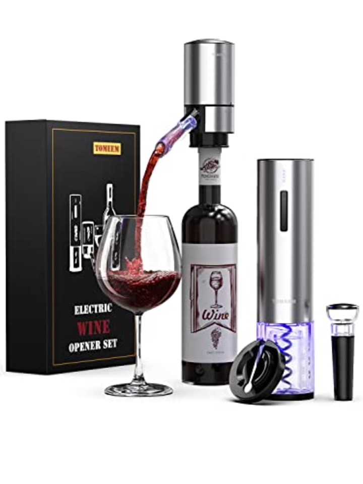Tomeem Electric Wine Aerator, Opener and Dispenser 