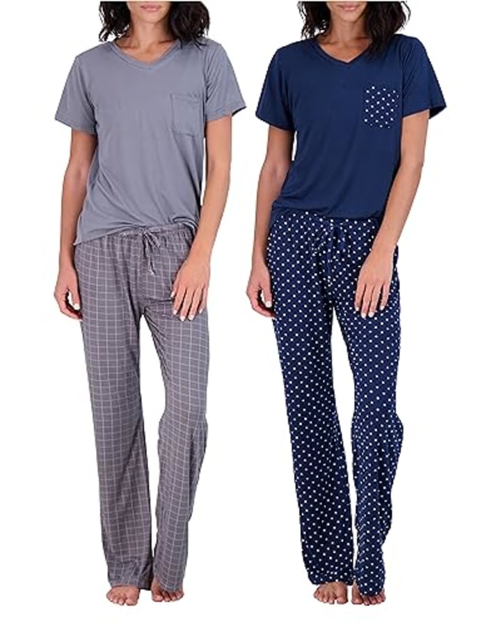 Real Essentials Women’s Pajama Set (Pack of 2)