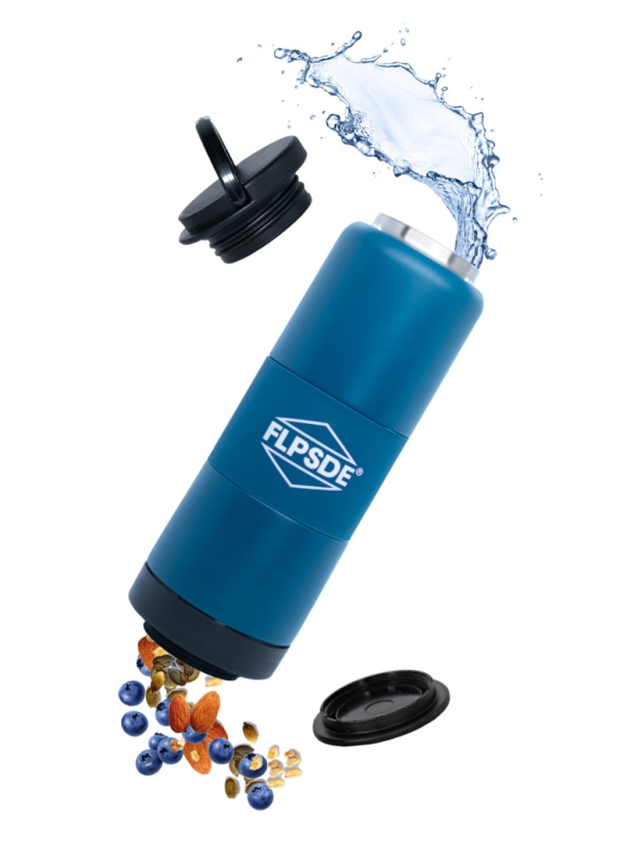 Water Bottle with Snack Storage