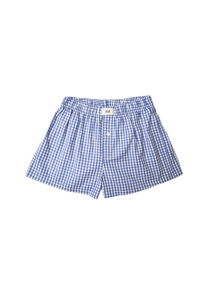 gingham check boxers