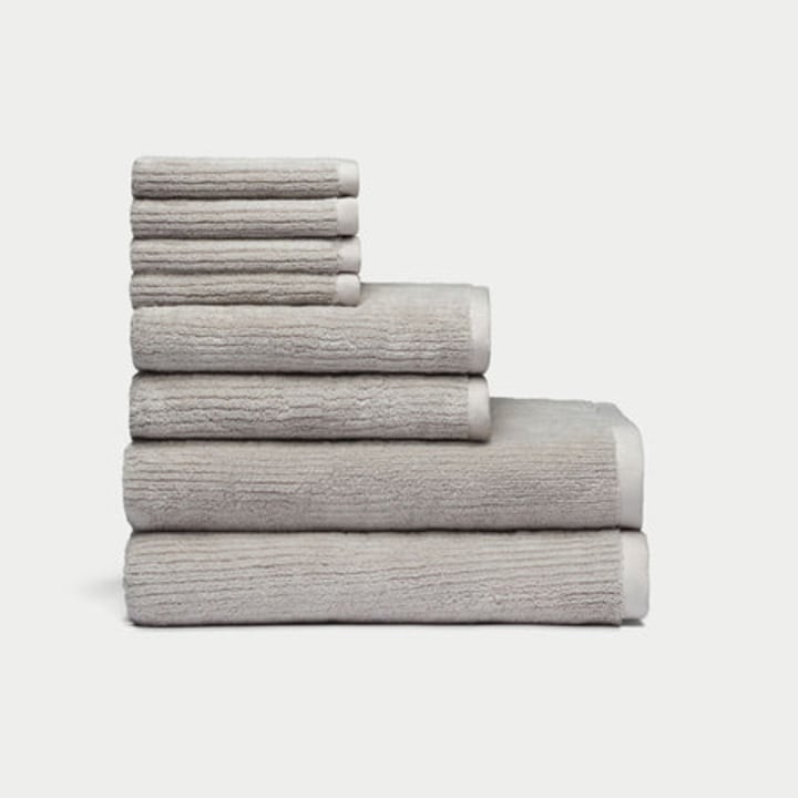  Ribbed Terry Bath Towels