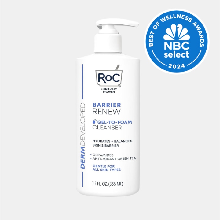 RoC Skincare | Barrier Renew Gel-to-Foam Cleanser