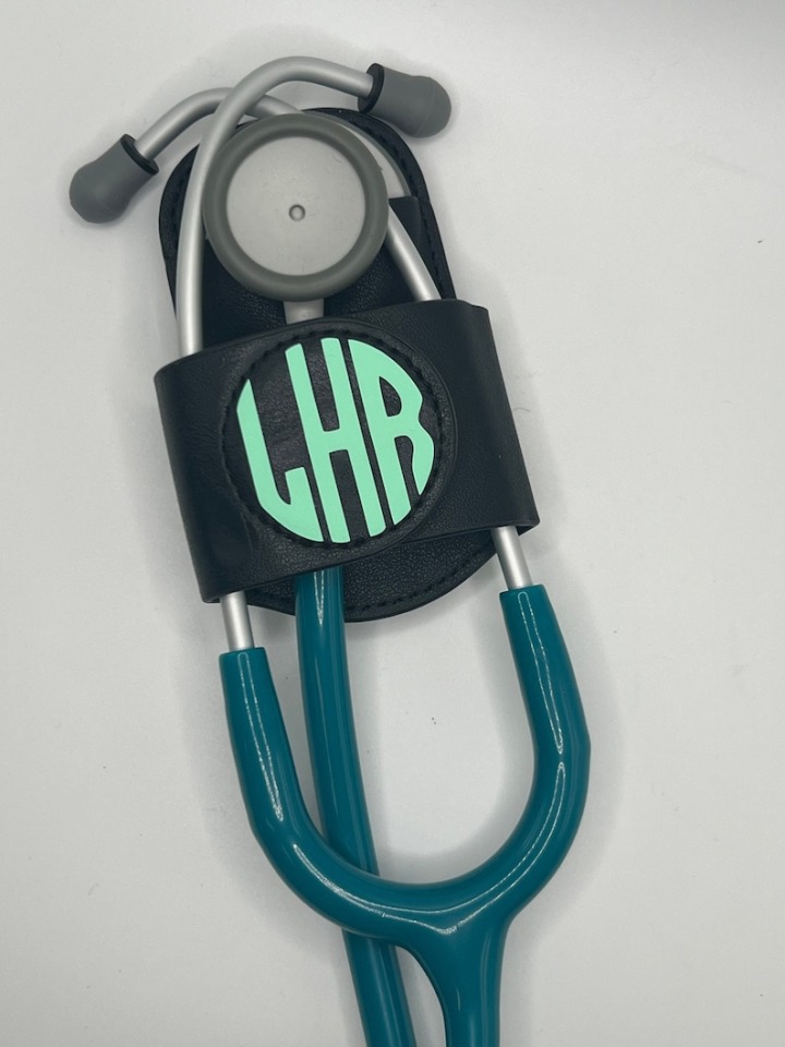 Monogram Stethoscope Holder and Clip