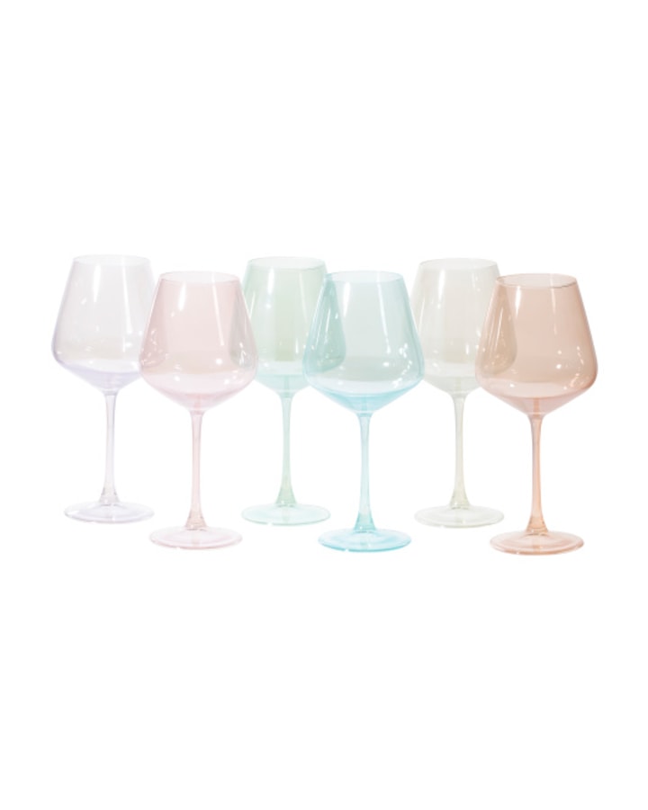 Milky Stem Assorted Wine Glasses (Set of 6)
