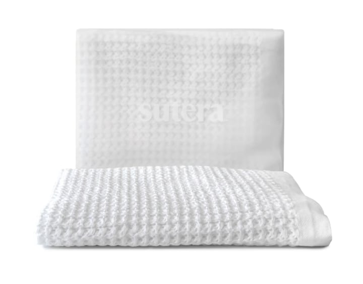 Sutera Silverthread Waffle Towel