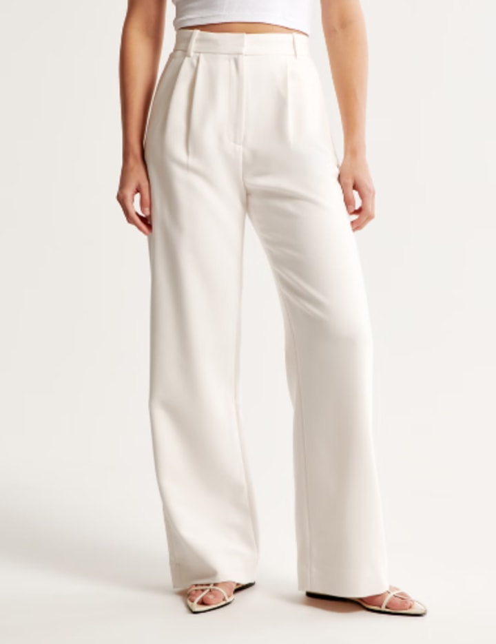 A&F Sloane Tailored Pant  Tailored pants, Clothes design, Pants